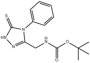 5-(N-TERT-BUTOXYCARBONYLAMINOMETHYL)-4-PHENYL-1,2,4-TRIAZOLE-3-THIOL Structure