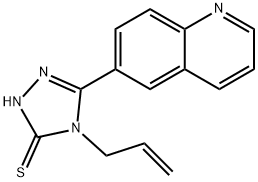 4-(ALLYL)-5-(QUINOL-6-YL)-1,2,4-TRIAZOLE-3-THIOL 化学構造式