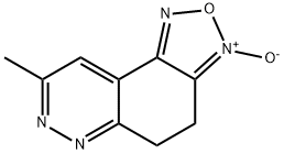 8,9-DIHYDRO-3-METHYL-1,2,5-OXADIAZOLO[3,4-F]CINNOLINE-7-OXIDE Struktur