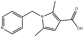 2,5-二甲基-1-(吡啶-4-基甲基)吡咯-3-羧酸,306936-15-2,结构式