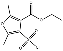 ETHYL 4-CHLOROSULFONYL-2,5-DIMETHYL-3-FUROATE Struktur
