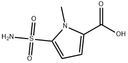 5-(氨基磺酰基)-1-甲基-1H-吡咯-2-羧酸, 306936-62-9, 结构式