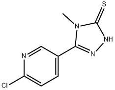 5-(6-CHLORO-3-PYRIDYL)-4-METHYL-4H-1,2,4-TRIAZOLE-3-THIOL Structure