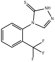 4-[2-(三氟甲基)苯基]-2H-1,2,4-三唑-3-硫酮 结构式