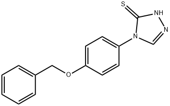 4-[4-(苄氧基)苯基]-4H-1,2,4-三唑-3-硫醇,306936-88-9,结构式