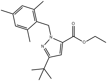 ETHYL 3-TERT-BUTYL-1-(2,4,6-TRIMETHYLBENZYL)-1H-PYRAZOLE-5-CARBOXYLATE