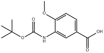 Benzoic acid, 3-[[(1,1-dimethylethoxy)carbonyl]amino]-4-methoxy- (9CI)