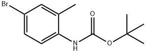 tert-Butyl N-(4-bromo-2-methylphenyl)carbamate Structure