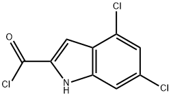 4,6-DICHLORO-1H-INDOLE-2-CARBONYL CHLORIDE|4,6-二氯-吲哚-2-羰酰氯