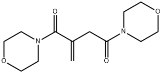2-METHYLIDENE-1,4-DIMORPHOLINOBUTANE-1,4-DIONE Struktur