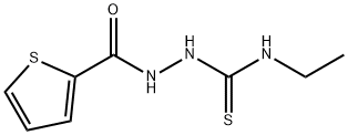 N-ethyl-2-(2-thienylcarbonyl)hydrazinecarbothioamide 化学構造式