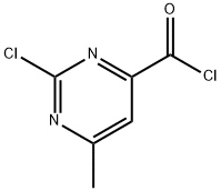 4-Pyrimidinecarbonyl chloride, 2-chloro-6-methyl- (9CI) Structure