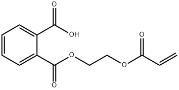 1,2-苯二甲酸单[2-[(1-氧代-2-丙烯基)氧]乙基]酯 结构式