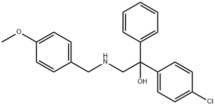 1-(4-chlorophenyl)-2-[(4-methoxybenzyl)amino]-1-phenyl-1-ethanol Structure