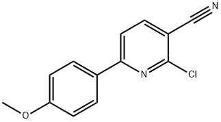 2-CHLORO-6-(4-METHOXYPHENYL)NICOTINONITRILE Structure
