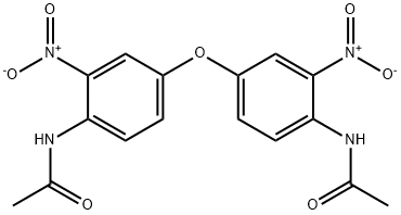 N-[4-(4-acetamido-3-nitro-phenoxy)-2-nitro-phenyl]acetamide,3070-87-9,结构式