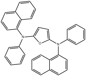 2,5-Furandiamine,  N,N-di-1-naphthalenyl-N,N-diphenyl-  (9CI) 化学構造式