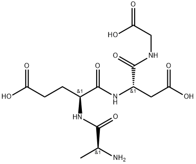Glycine, L-alanyl-L-a-glutamyl-L-a-aspartyl- Structure