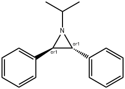 TRANS-1-ISOPROPYL-2 3-DIPHENYLAZIRIDINE& 化学構造式