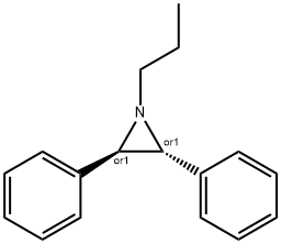 TRANS-2 3-DIPHENYL-1-PROPYLAZIRIDINE 化学構造式