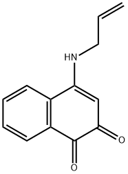 1,2-Naphthalenedione, 4-(2-propenylamino)- (9CI) 结构式