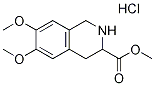 6,7-ジメトキシ-1,2,3,4-テトラ-ヒドロイソキノリン-3-カルボン酸メチル塩酸塩 化学構造式
