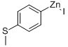 4-(METHYLTHIO)PHENYLZINC IODIDE|4-(甲基硫代)苯基碘化锌, 0.5M THF溶液, 氩气下用可重封的 CHEMSEAL 瓶包装