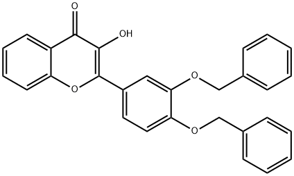 2-(3,4-bis(benzyloxy)phenyl)-3-hydroxy-4H-chroMen-4-one Structure