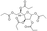 1,2,3,5,6-PENTA-O-PROPANOYL-B-D-GLUCOFURANOSE Struktur