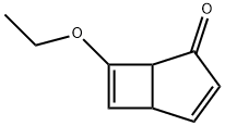 Bicyclo[3.2.0]hepta-3,6-dien-2-one, 7-ethoxy- (9CI) 化学構造式