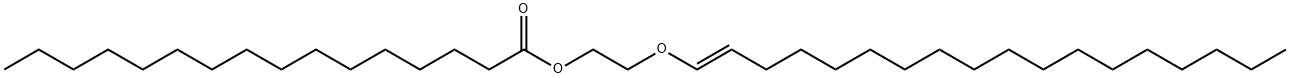 Palmitic acid 2-[(E)-1-octadecenyloxy]ethyl ester Struktur