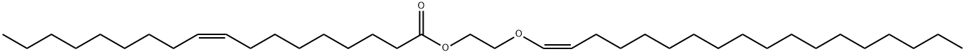 Oleic acid 2-[(Z)-1-octadecenyloxy]ethyl ester Structure