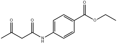 4-(乙酰乙酰基氨基)苯甲酸乙酯 结构式