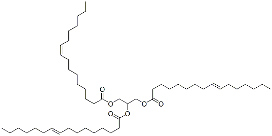 1,2,3-tri-(9Z-hexadecenoyl)-sn-glycerol 化学構造式
