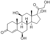 6β-羟基可的松,3078-34-0,结构式
