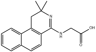 (2,2-二甲基-1,2-二氢苯并[F]异喹啉-4-基)甘氨酸, 307924-32-9, 结构式