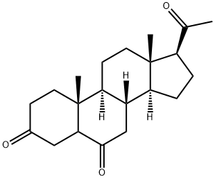 プレグナ-3,6,20-トリオン 化学構造式
