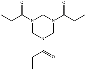 Hexahydro-1,3,5-tripropionyl-S-triazine 结构式