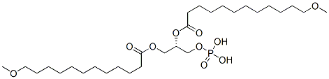 [(2S)-1-(12-methoxydodecanoyloxy)-3-phosphonooxypropan-2-yl] 12-methoxydodecanoate Struktur