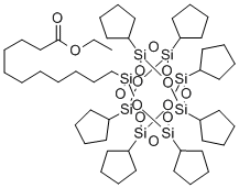 PSS-(1-(ETHYL UNDECANOATE))-HEPTACYCLOP& 化学構造式