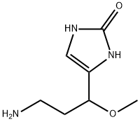 2H-Imidazol-2-one,  4-(3-amino-1-methoxypropyl)-1,3-dihydro- Structure
