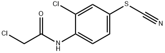 3-CHLORO-4-[(CHLOROACETYL)AMINO]PHENYL THIOCYANATE Structure
