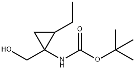 Carbamic acid, [2-ethyl-1-(hydroxymethyl)cyclopropyl]-, 1,1-dimethylethyl ester Structure