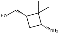 Cyclobutanemethanol, 3-amino-2,2-dimethyl-, (1S,3R)- (9CI) Structure