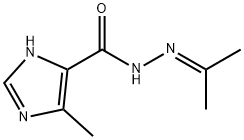 1H-Imidazole-4-carboxylic  acid,  5-methyl-,  (1-methylethylidene)hydrazide  (9CI) 化学構造式