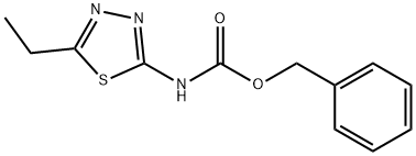 1,3,4-Thiadiazole-2-carbamicacid,5-ethyl-,benzylester(8CI),30832-90-7,结构式