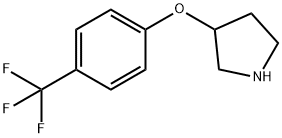 3-[4-(TRIFLUOROMETHYL)PHENOXY]PYRROLIDINE,308386-24-5,结构式