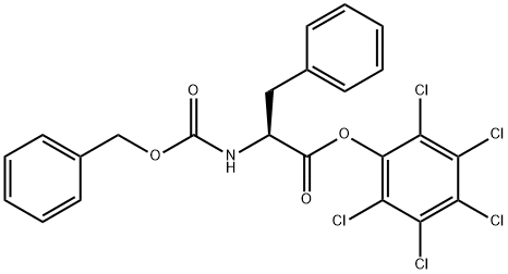 N-[(Benzyloxy)carbonyl]-L-phenylalanine pentachlorophenyl ester Struktur