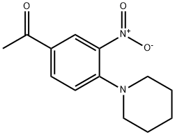 1-(3-NITRO-4-PIPERIDINOPHENYL)-1-ETHANONE Structure