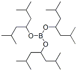 Tris[1-(2-methylpropyl)-3-methylbutyl] borate Structure